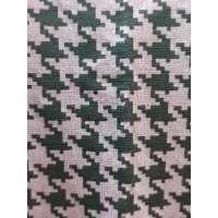 Modna tunika damska o linii trapezu - beżowo czarna pepitka